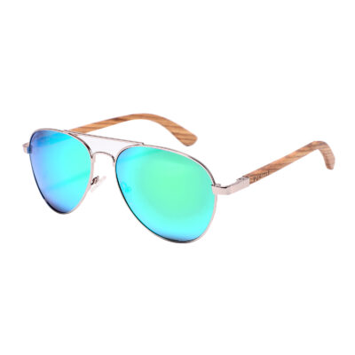 Fremont 1705M-1 Aviator Polarized Mirrored Sunglasses Blue