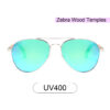 Purpyle Fremont 1705M-1 Aviator Polarized Mirrored Sunglasses Blue 2
