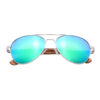 Purpyle Fremont 1705M-1 Aviator Polarized Mirrored Sunglasses Blue 4