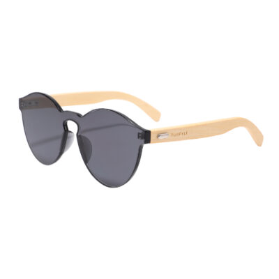 Riverside 312-1 WFR Classic Round Tinted Sunglasses Black