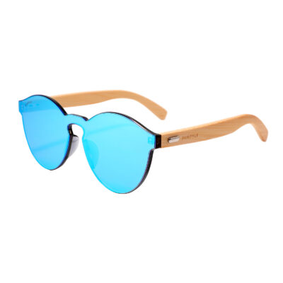 Riverside 312M-4 WFR Classic Round Mirrored Sunglasses Blue