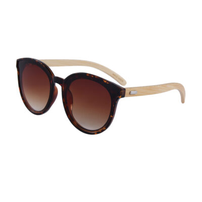 Purpyle Hermosa 314-7 Classic Round Tinted Sunglasses Brown 2