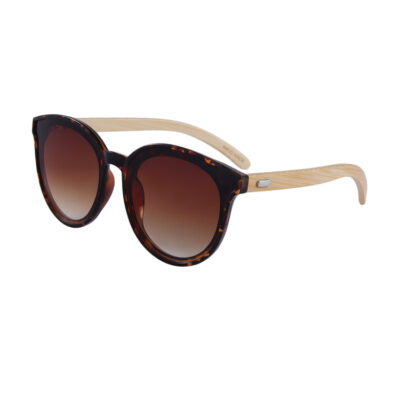 Hermosa 314-7 Classic Round Tinted Sunglasses Brown