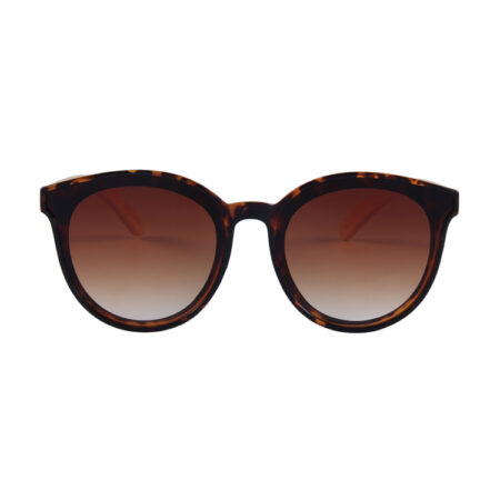 Purpyle Hermosa 314-7 Classic Round Tinted Sunglasses Brown 1