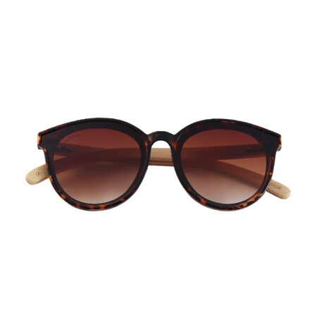 Purpyle Hermosa 314-7 Classic Round Tinted Sunglasses Brown 3