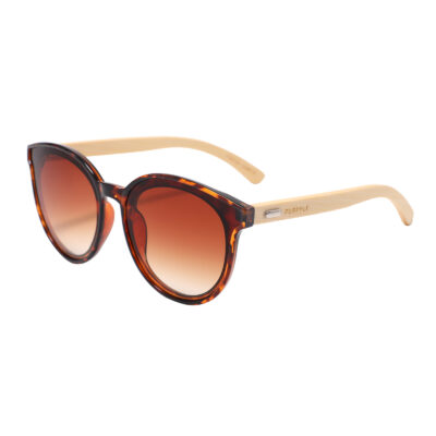 Purpyle Los Angeles 319-7 WFR Classic Round Tinted Sunglasses Brown 5