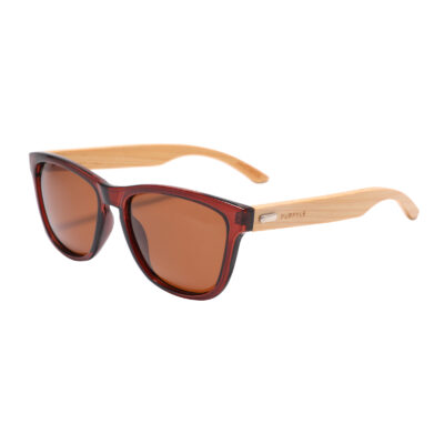 Newport B1039-2 Classic Polarized Tinted Sunglasses Brown