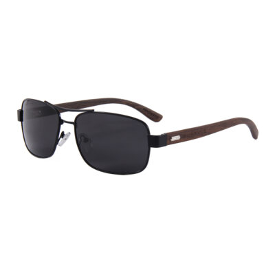 San Diego 1701-1 Classic Polarized Tinted Sunglasses Black