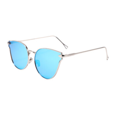 Covina 3461M-4 Cat Eye Mirrored Sunglasses Blue