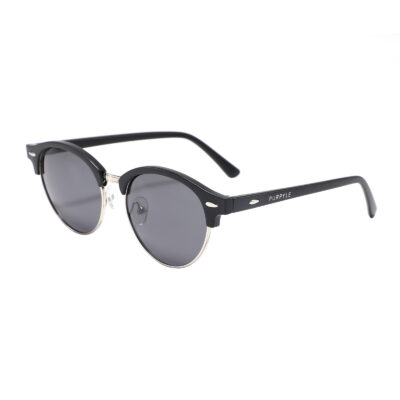 Rochester 4246-1 Clubmaster Polarized Tinted Sunglasses Black