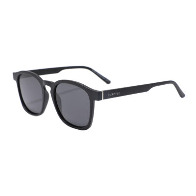 Albany 1681-1 Classic Square Polarized Tinted Sunglasses Black