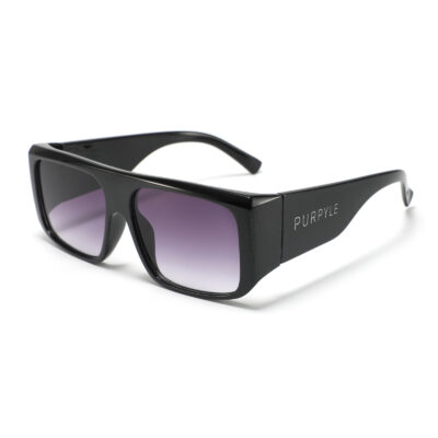 B. Raton 1955-1 Rectangular Polarized Tinted Sunglasses Purple