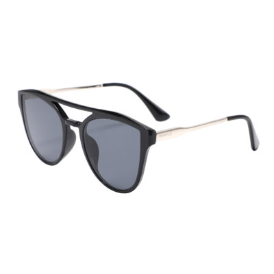 Diana 2133-1 Oversized Cat Eye Tinted Sunglasses Black