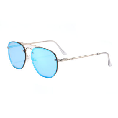 Bleecker St 3645M-4 Aviator Mirrored Reflective Sunglasses Blue