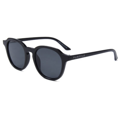 Kimberley 1684-1 Classic Round Polarized Tinted Sunglasses Black