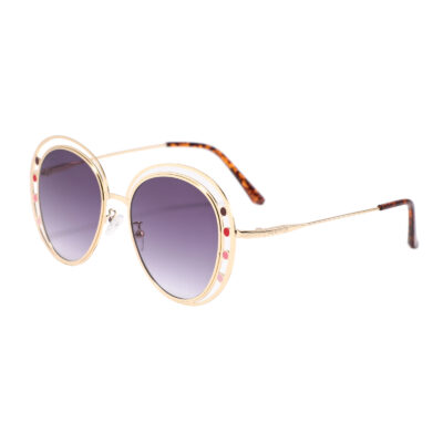 Fifth Ave S3014-1 Round Tinted Sunglasses Purple Gradient